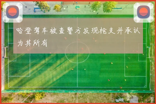 哈登驾车被查警方发现枪支并承认为其所有